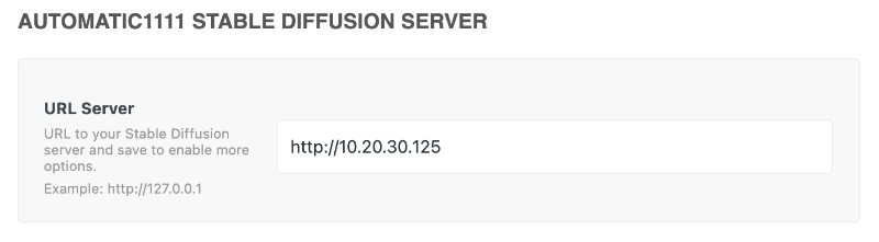 Configure the Server URL