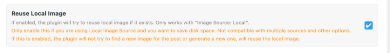 Reuse Local Image