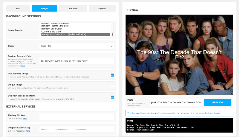 Preview the Featured Image