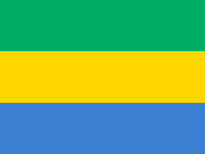Bandera Gabón