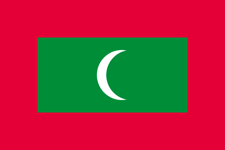 Bandera Maldivas