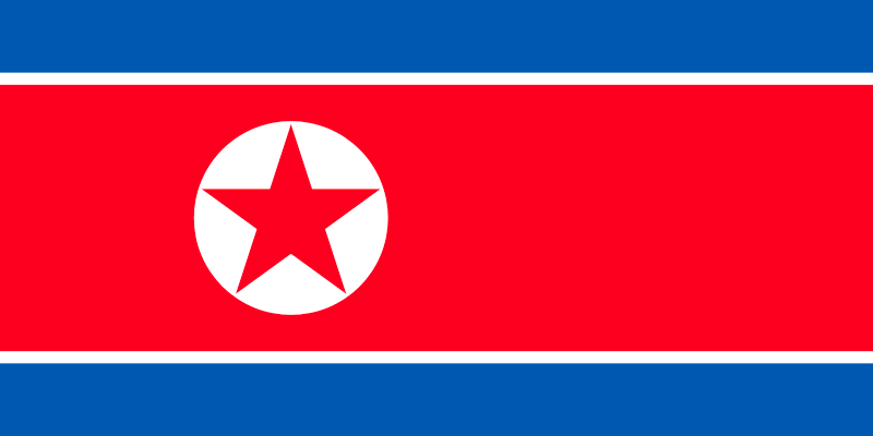 Bandera Corea del Norte